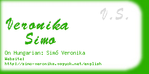 veronika simo business card